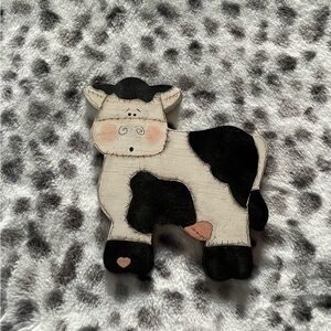 Handcrafted‎ Wooden Cow Decor
